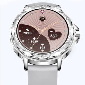 2023 New Smart Watch Women Fashionable Smartwatch Fitness Sports Watch With BT Call Blood Pressure Oxygen Ladies Wristwatch CF12 2